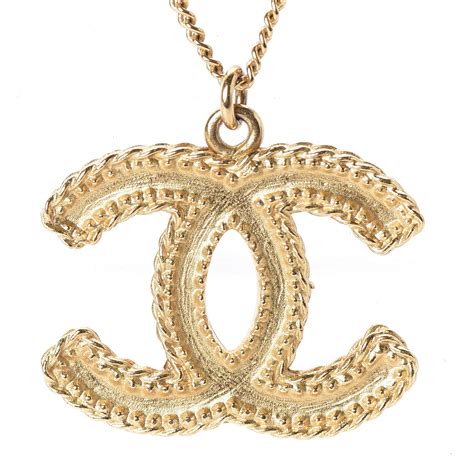 chanel cc gold necklace|chanel gold necklace price.